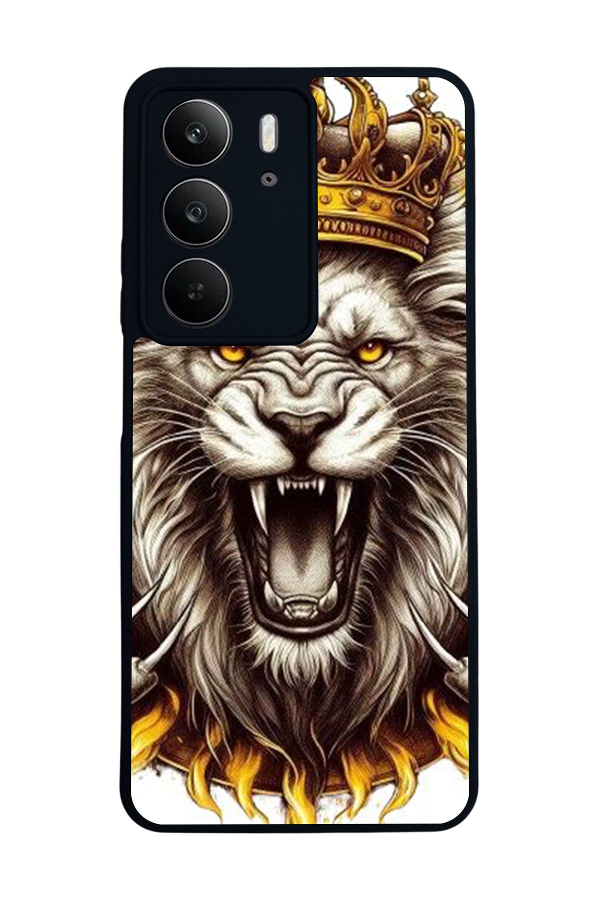 realme C75 Mat Uyumlu Siyah Kılıf – Yumuşak Silikon, Koruyucu, Şok Emici Kapak