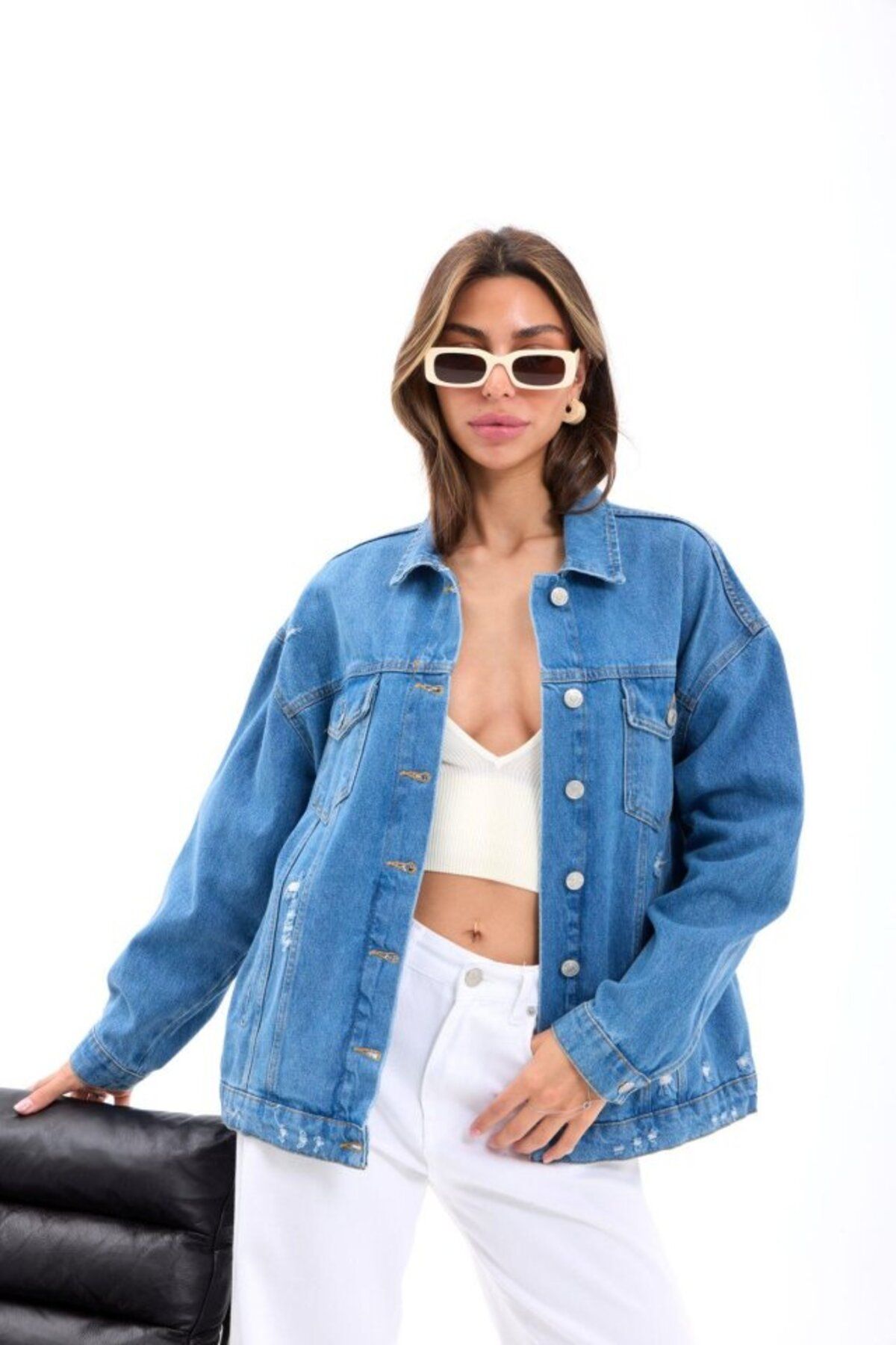 velmorafashion 4929 KOT CEKET-MAVİ