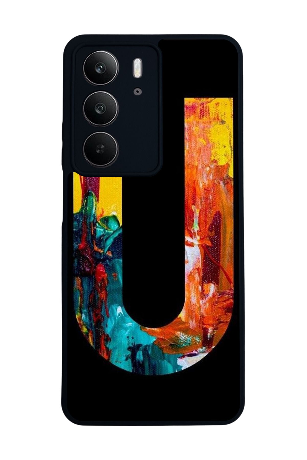 realme C75 Mat Uyumlu Siyah Kılıf – Yumuşak Silikon, Koruyucu, Şok Emici Kapak