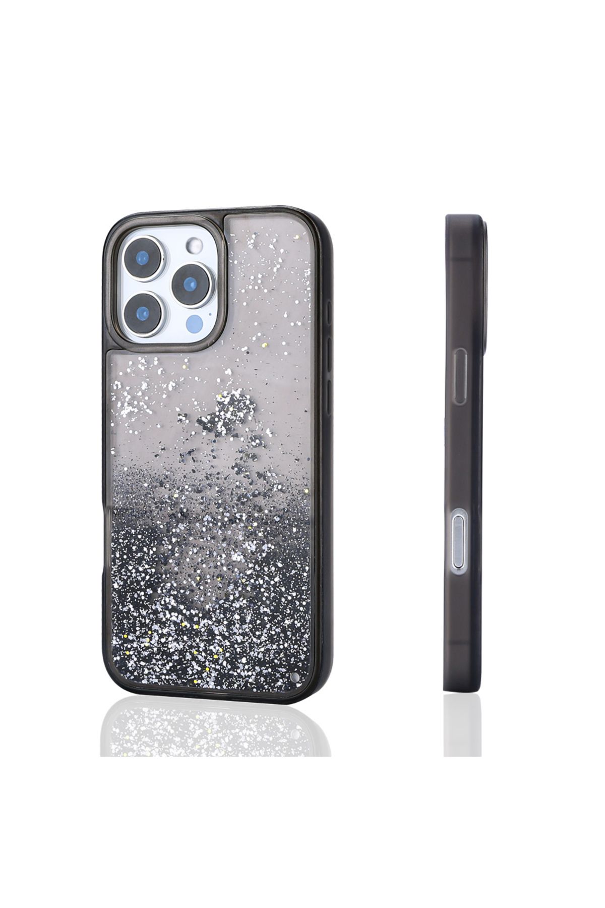 damperglass ShineFlu Serisi Akışkan Simli Kılıf - iPhone 16 Pro