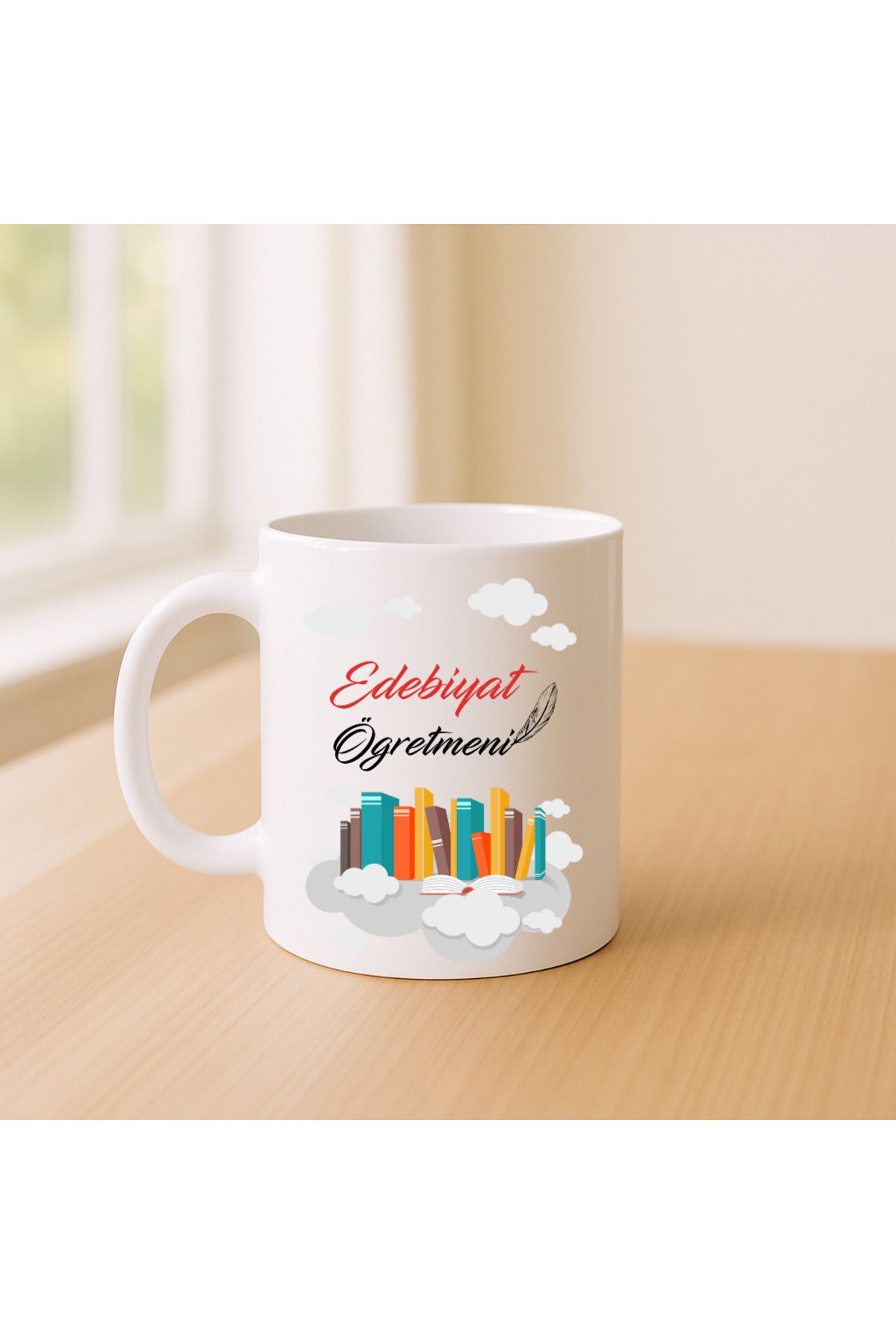 Er-Se Tasarım Edebiyat Öğretmeni Kupa Bardak 02, Öğretmenler Gününe Özel Kupa Bardak Öğretmene Hediye Kupa