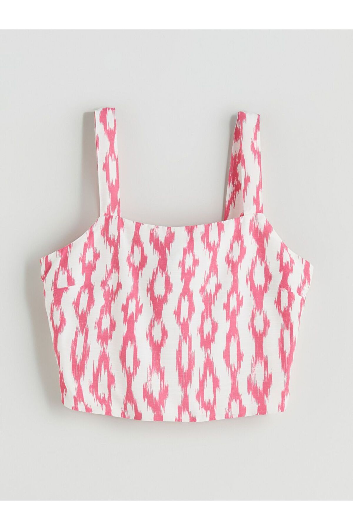 LC Waikiki-Lcw Vision Square Neck Patterned Strap Crop 5