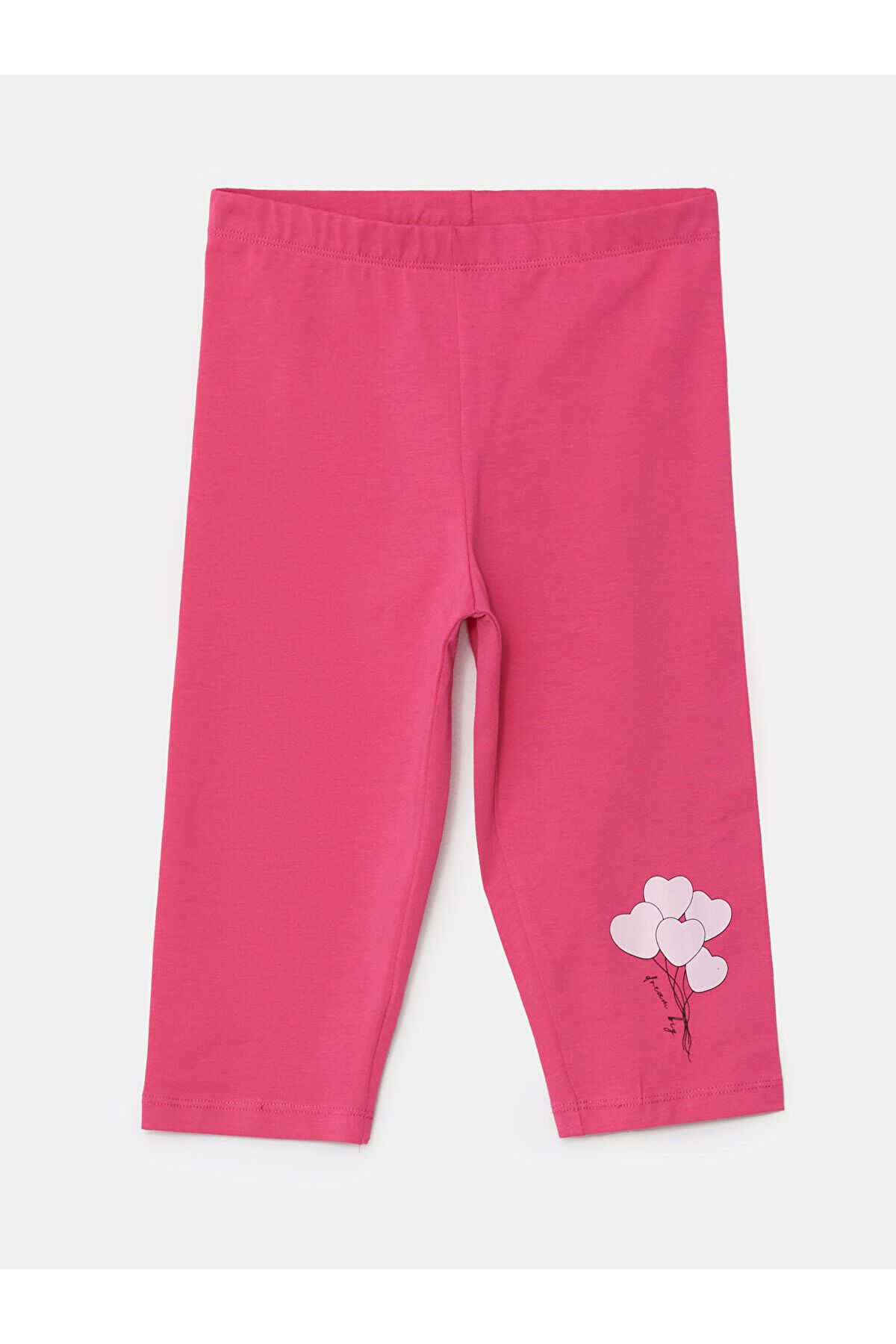LC Waikiki Beli Lastikli 3/4 Boy Kız Çocuk Tayt