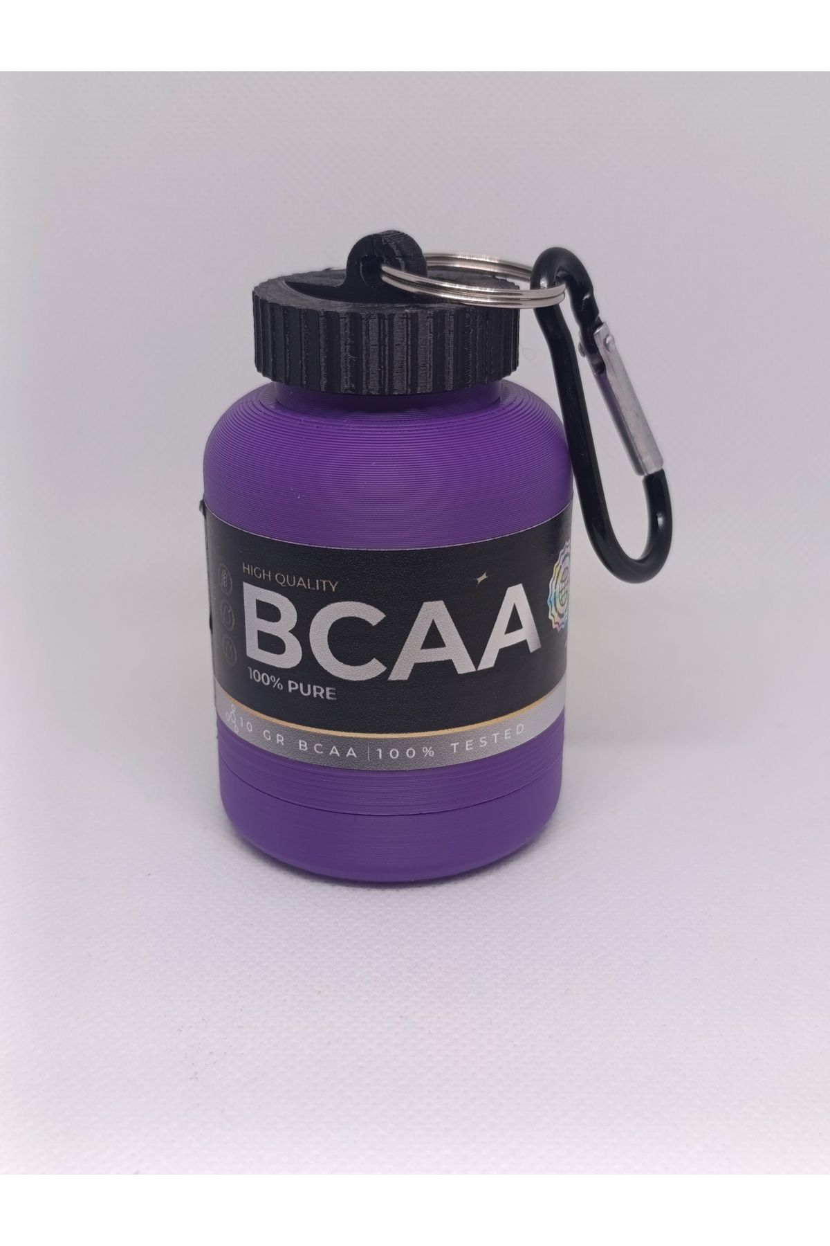 NozzleCraft BCAA Toz Saklama Hunisi – 30g | Karabinalı