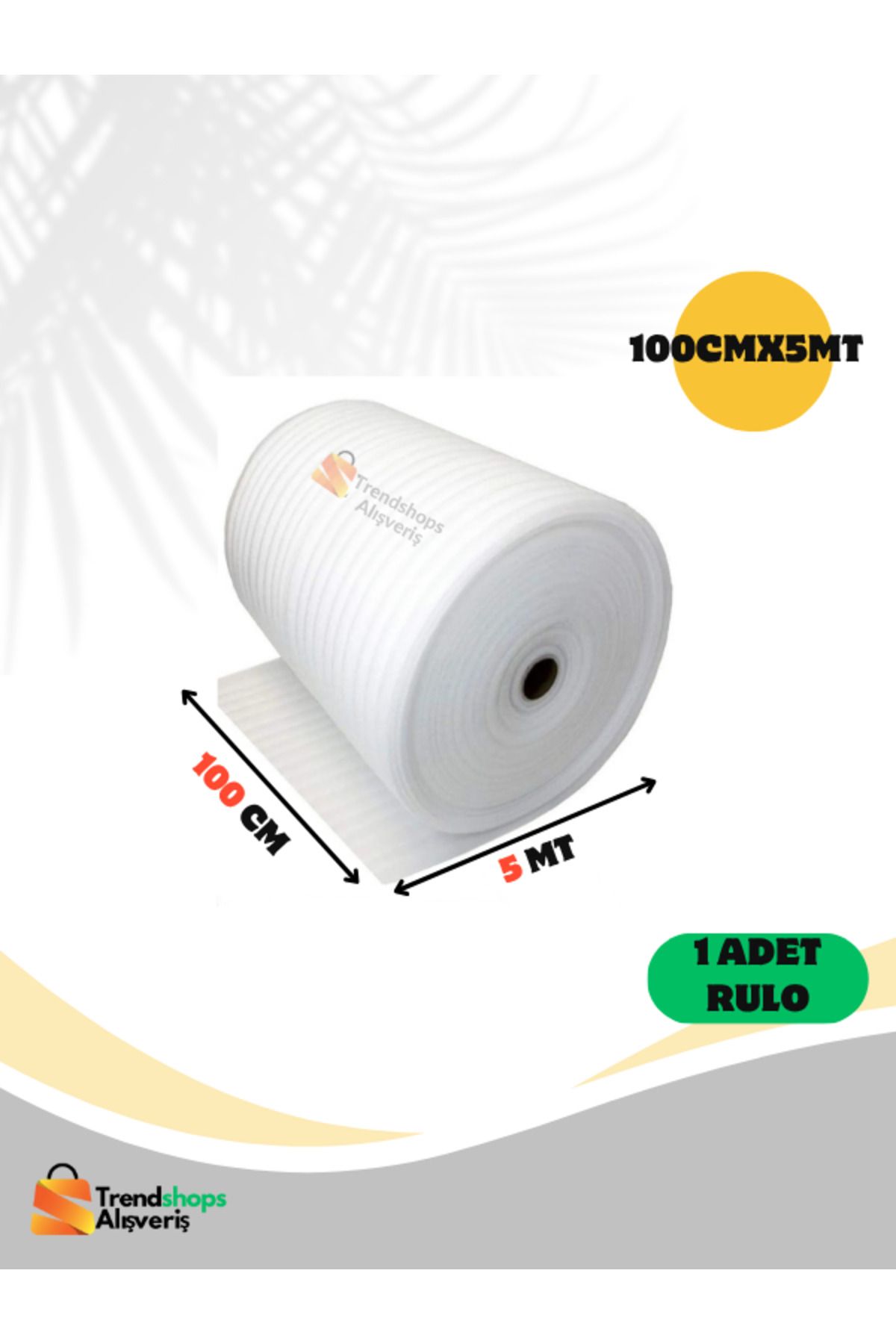 WRAPPACCK TSA 100CMX5MT CAM, TABAK, BARDAK KORUMA, TAŞINMA, PAKETLEME ŞİLTESİ