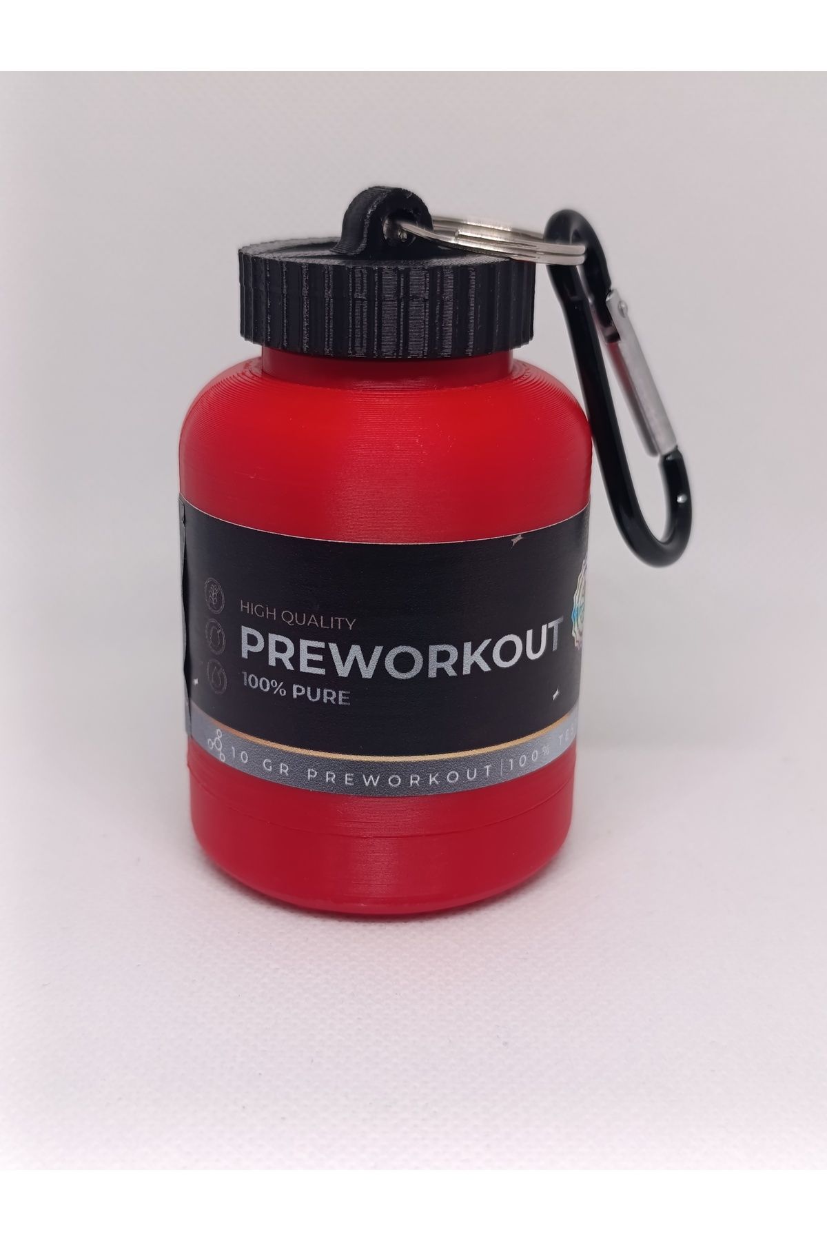 NozzleCraft Preworkout Toz Saklama Hunisi – 30g | Karabinalı