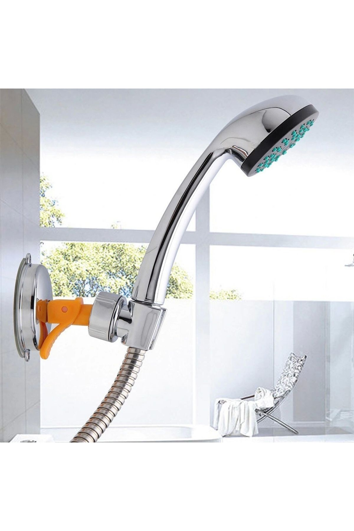OurStyles Güçlü Vantuzlu Duş Başlığı Askısı Duş Başlığı Tutucu Aparat