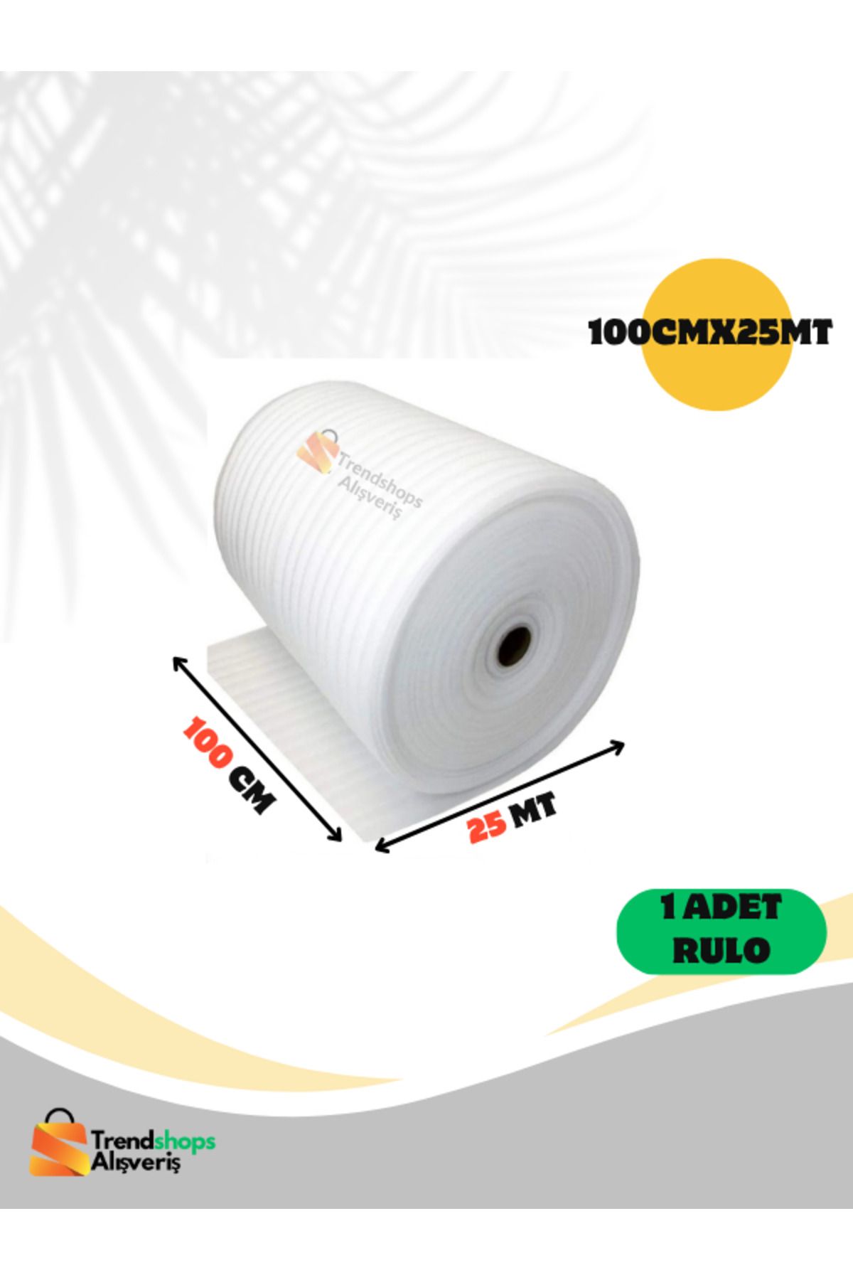 WRAPPACCK TSA 100CMX25MT CAM, TABAK, BARDAK KORUMA, TAŞINMA, PAKETLEME ŞİLTESİ