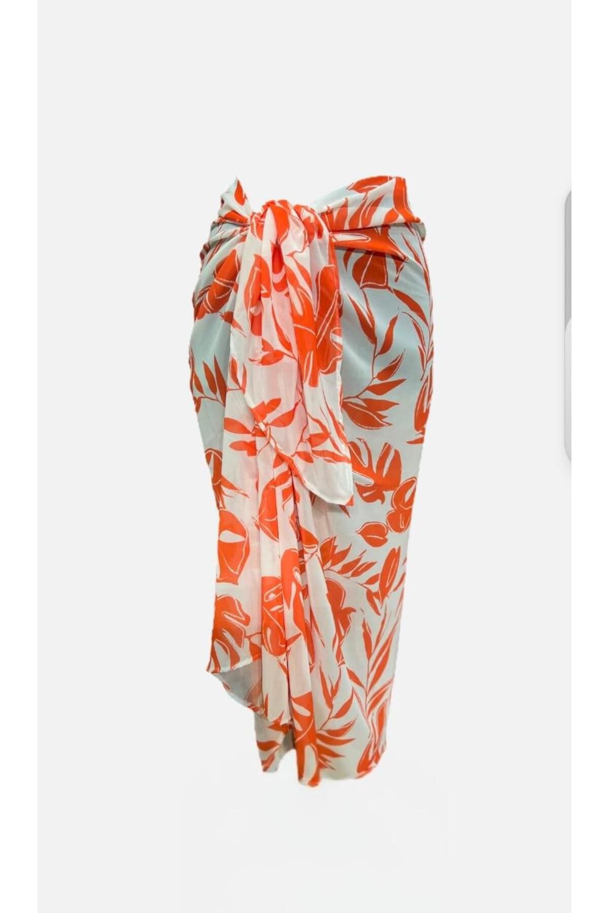 Niceboutique Belden Bağlamalı Şifon Pareo (150cmx100cm)