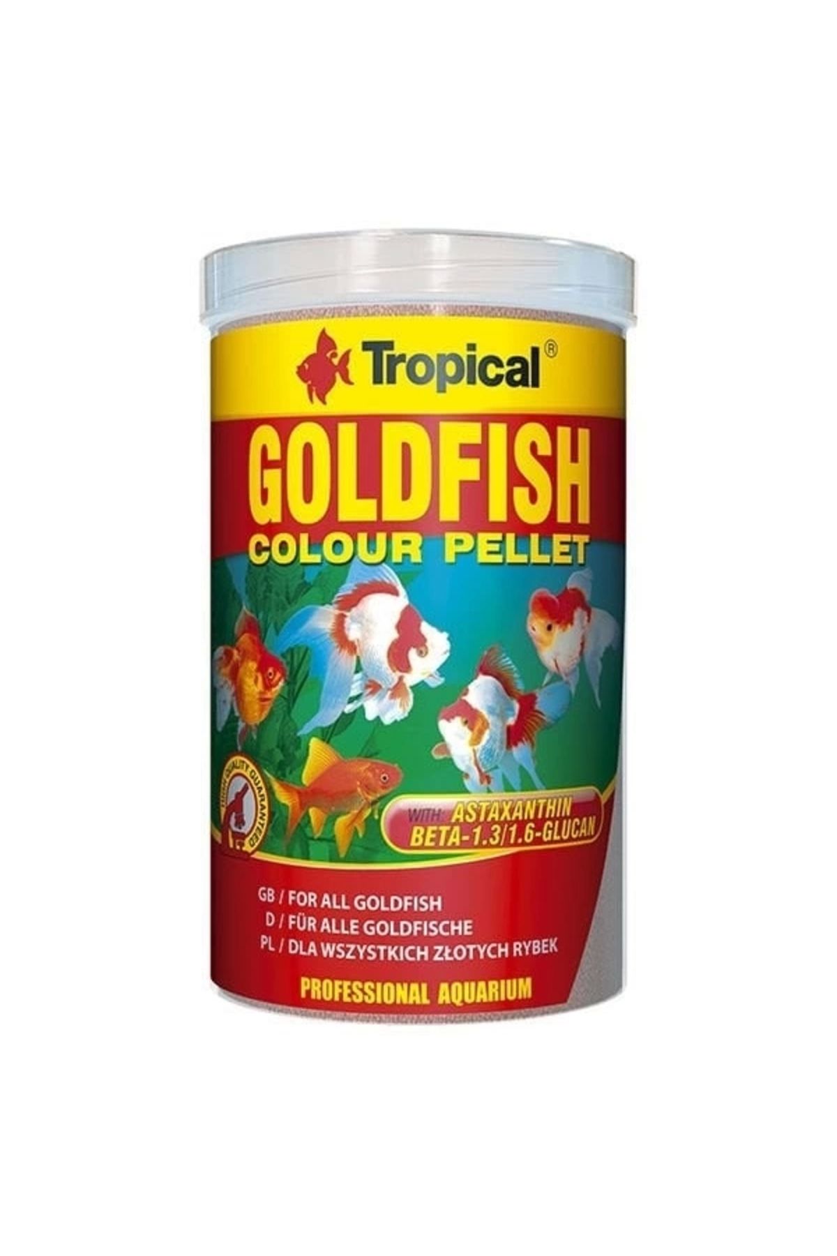 Tropical Goldfish Colour Pellet Japon Balıkları Için Pellet Balık Yemi 100 ml 30 gr