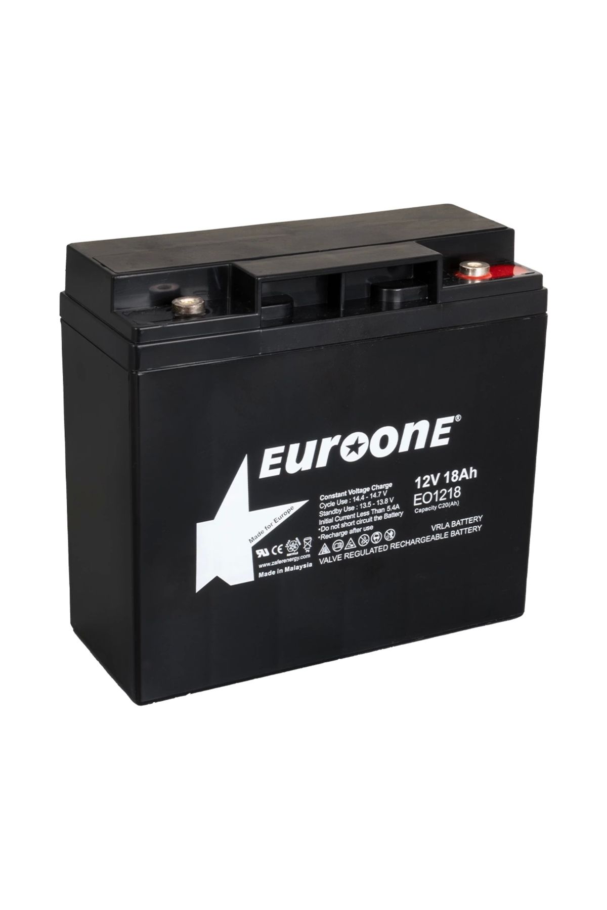 FTT SHOPPING MARKET Euroone Eo1218 12 Volt - 18 Amper Akü (181 X 76 X 167 Mm)