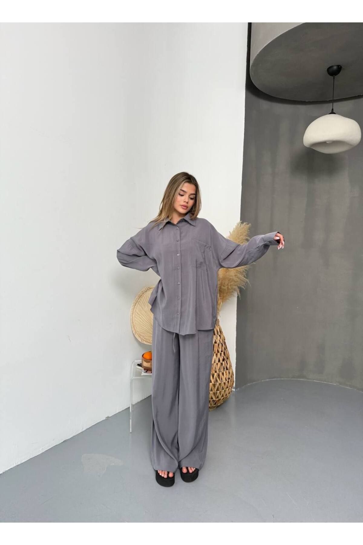 Castivo Fashion Düğmeli Salaş Takım