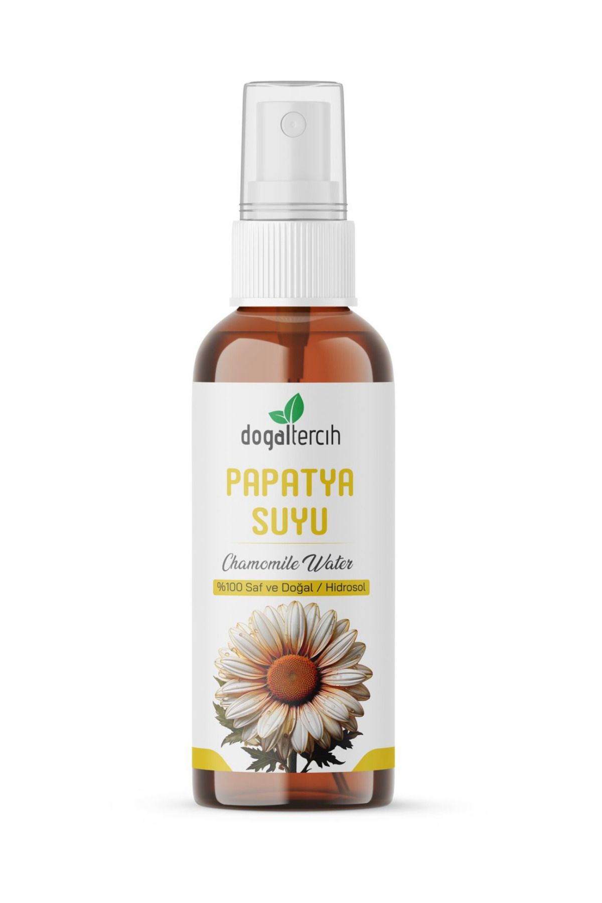 Doğal Tercih %100 Saf ve Doğal Papatya Suyu Saç ve Cilt Toniği / Hidrosol 100 ml (Chamomile Water)