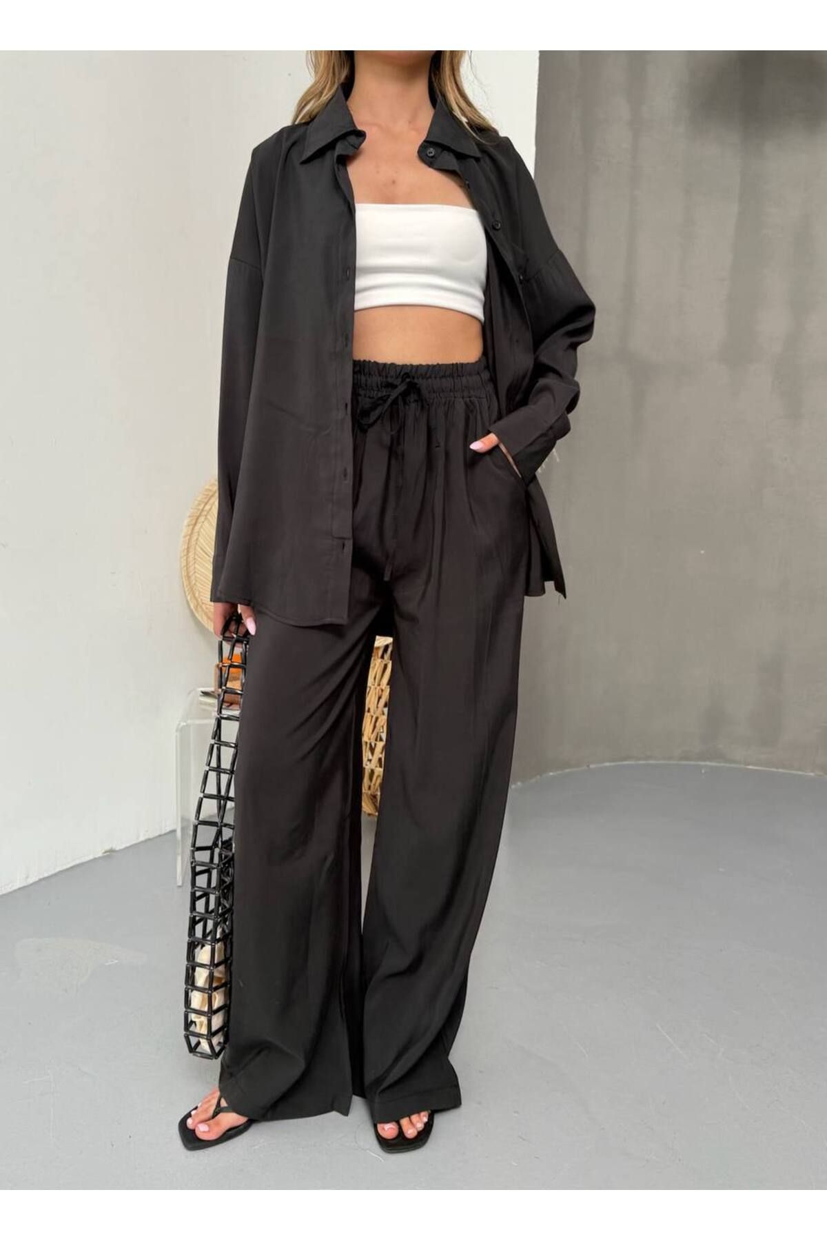Castivo Fashion Düğmeli Salaş Takım