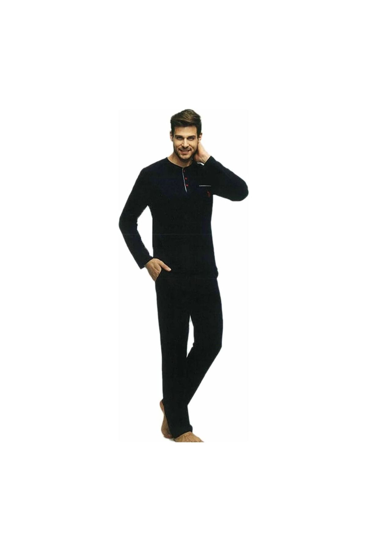 Narnuga Us Polo 17384 Erkek Uzun Kol Pijama Takımı