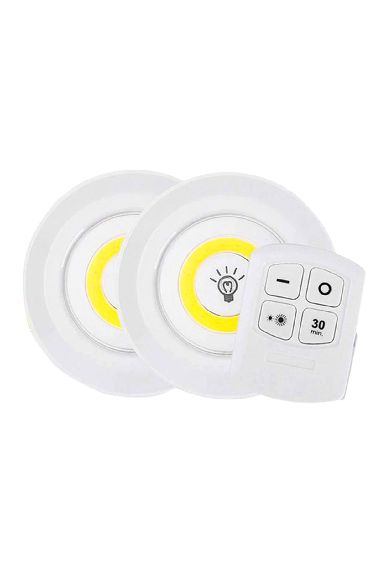 BORATİC BEYAZ 150 LÜMEN COB LED YUVARLAK ÇİFT AMPÜL KUMANDALI (4987)