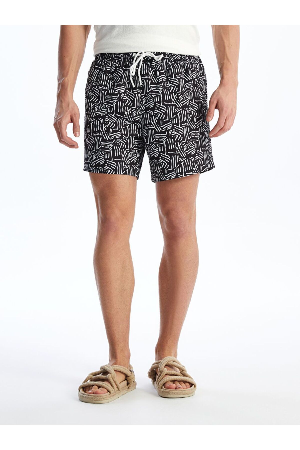 LC Waikiki-XSIDE Short Length Patterned Men's Swim Shorts 4