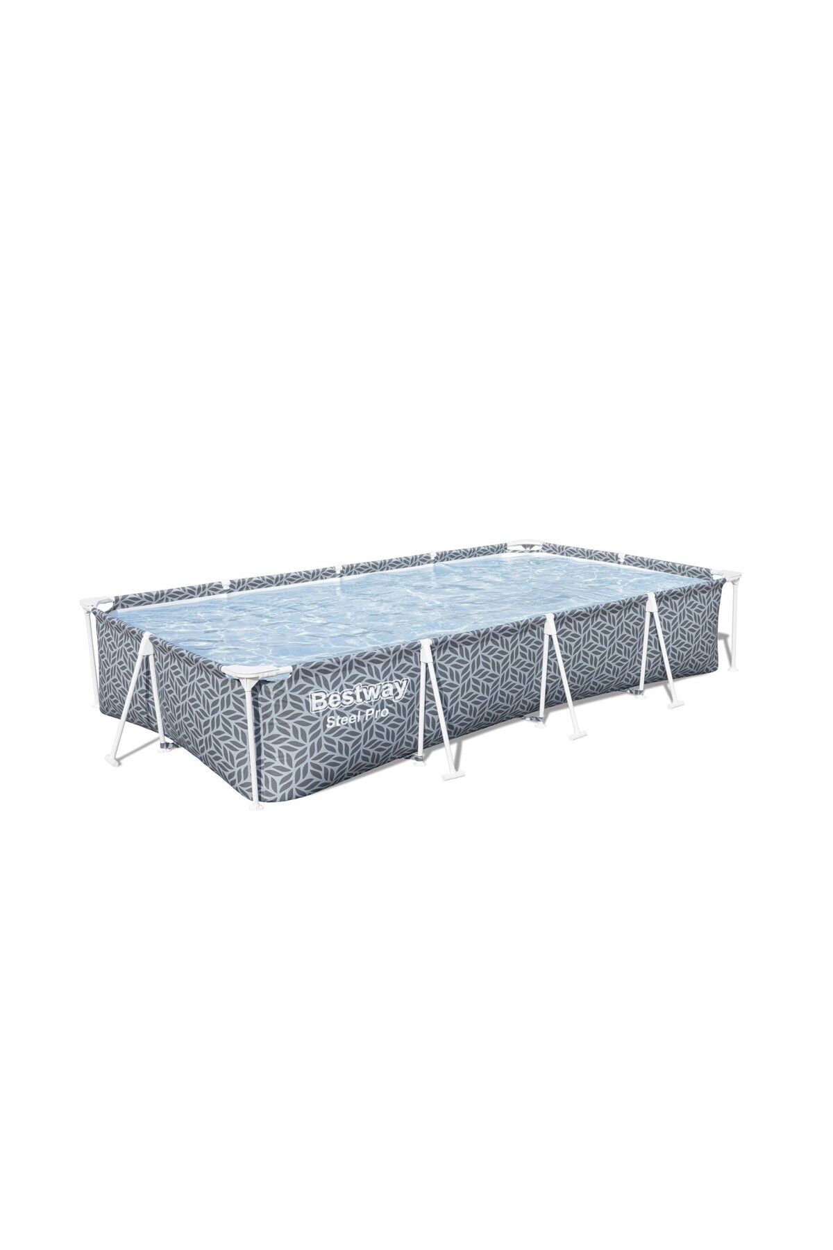 BESTWAY ® 561ft Steel Pro® Dikdörtgen Prefabrik Yer Üstü Havuz 3,66 M X 2,01 M X 66 Cm