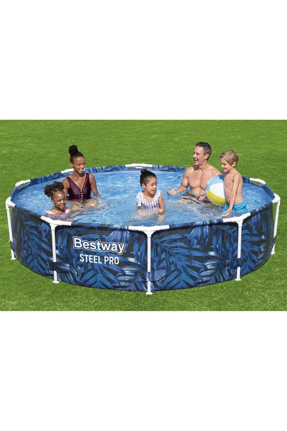 BESTWAY ® 56985 Steel Pro® Çember Prefabrik Yer Üstü Havuz 3,05 M X 66 Cm