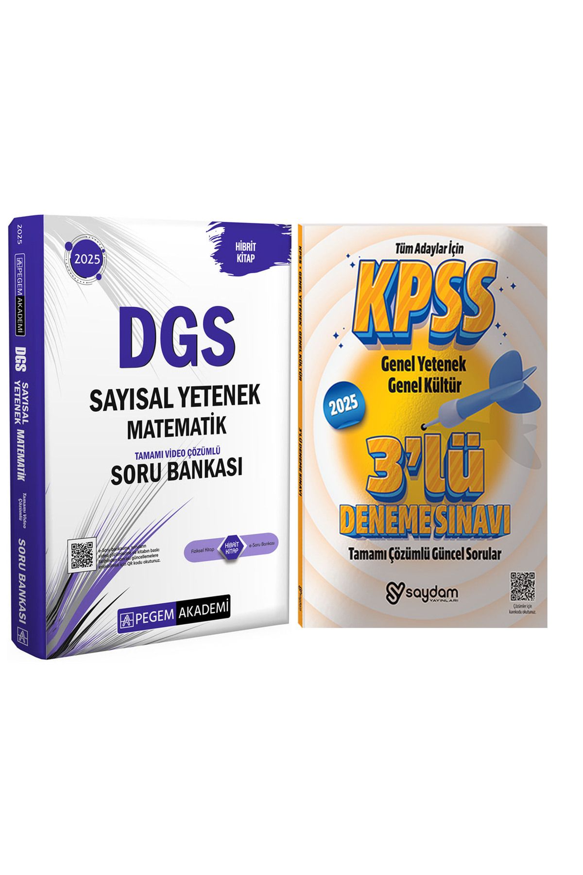 Pegem Akademi Yayıncılık 2025 DGS Matematik Sayısal Mantık Tamamı Video Çözümlü Soru Bankası(352 sayfa,2038 soru)-3 Deneme
