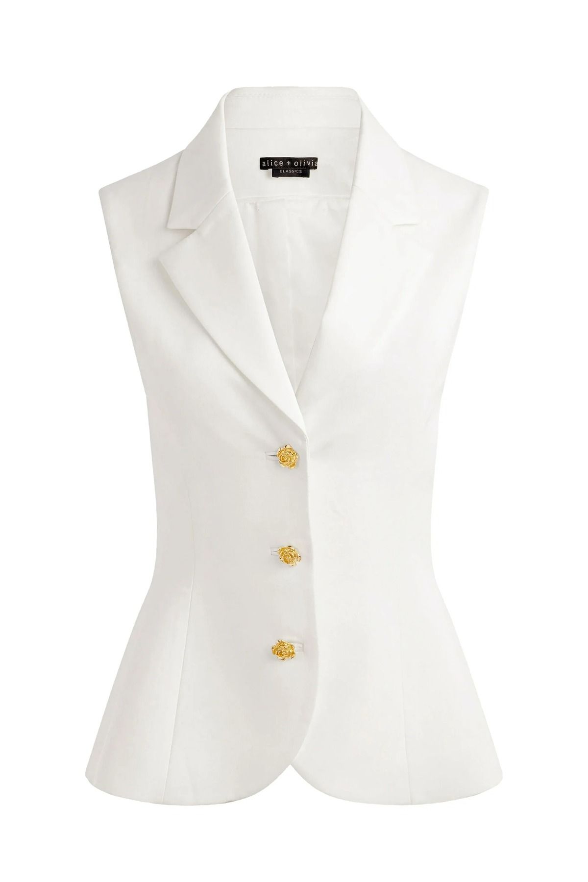 Alice + Olivia Sammie Heykel Blazer Yelek,Şekillendirilmiş Silüet, Modern Terzilik