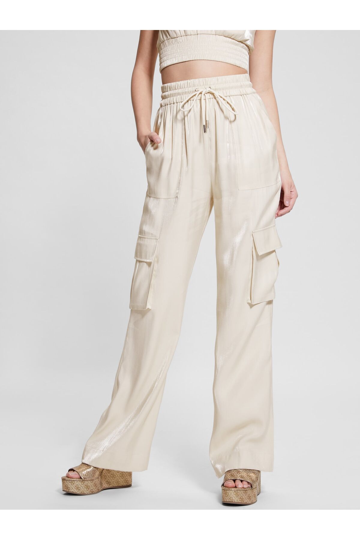 Guess Chantal Kadın Loose Fit Pantolon