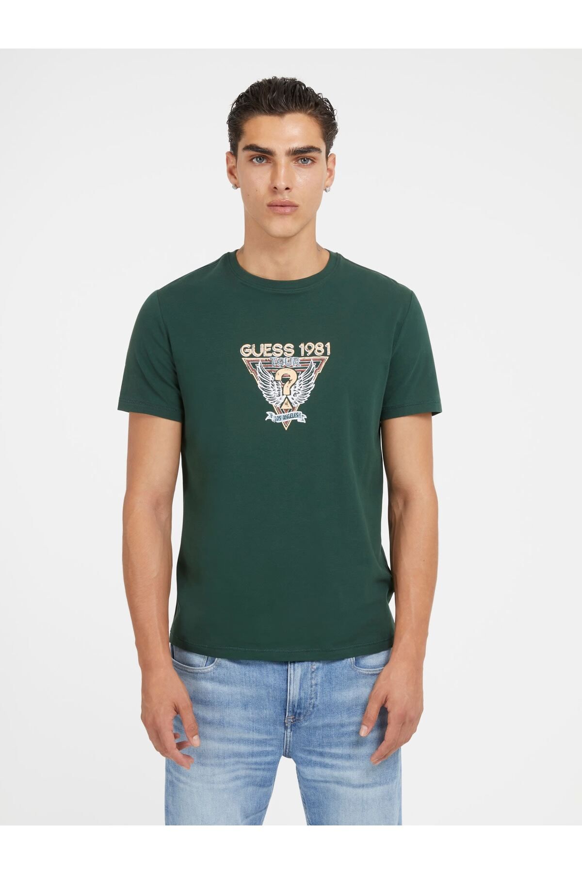 Guess Ss Cn Guess Erkek Slim Fit T-Shirt