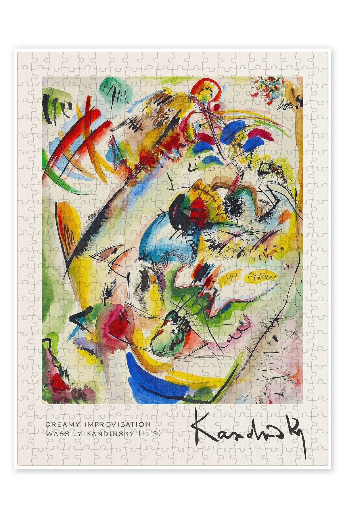 Jeronkarji Rüya Doğaçlama 500 Parça Puzzle Yapboz Bohem Soyut Sanat Temalı