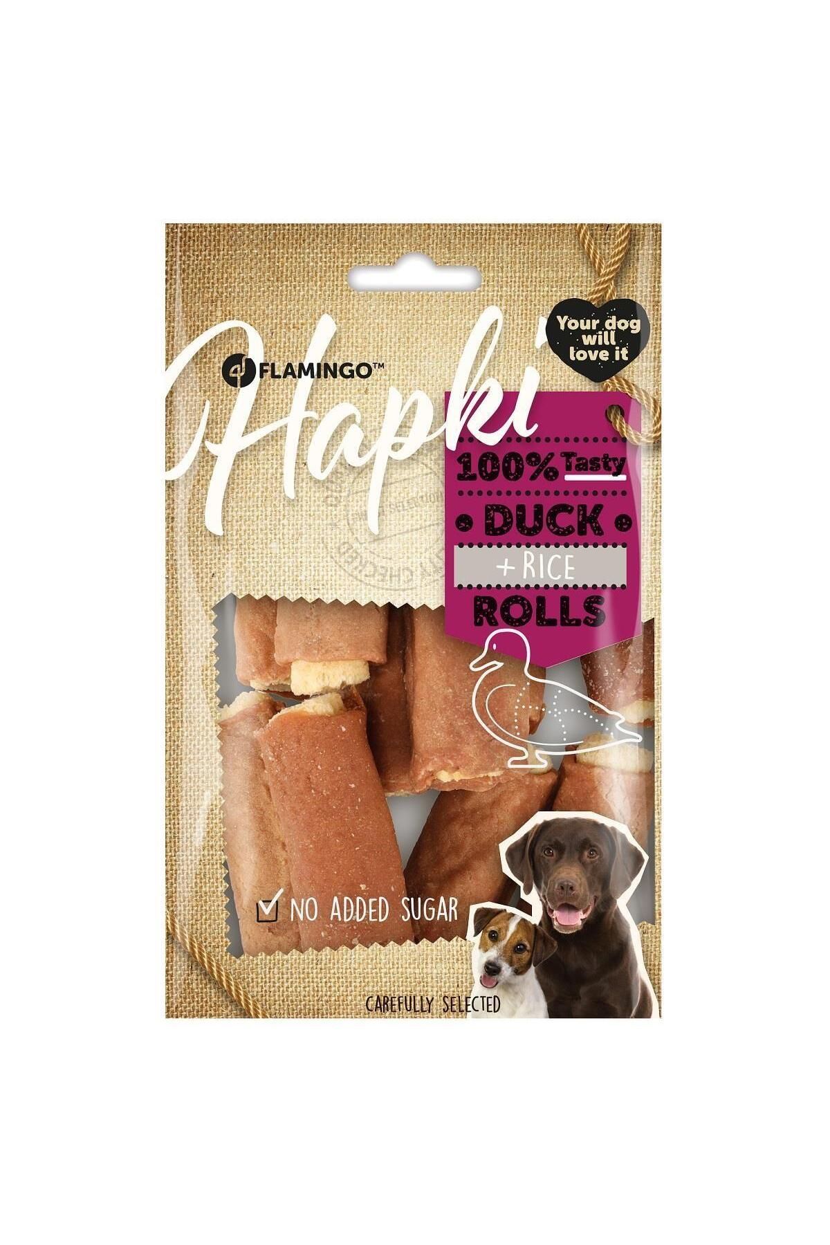 FLAMINGOO Flamingo Hapki Ördekli Rulo Köpek Ödül Maması 85 Gr
