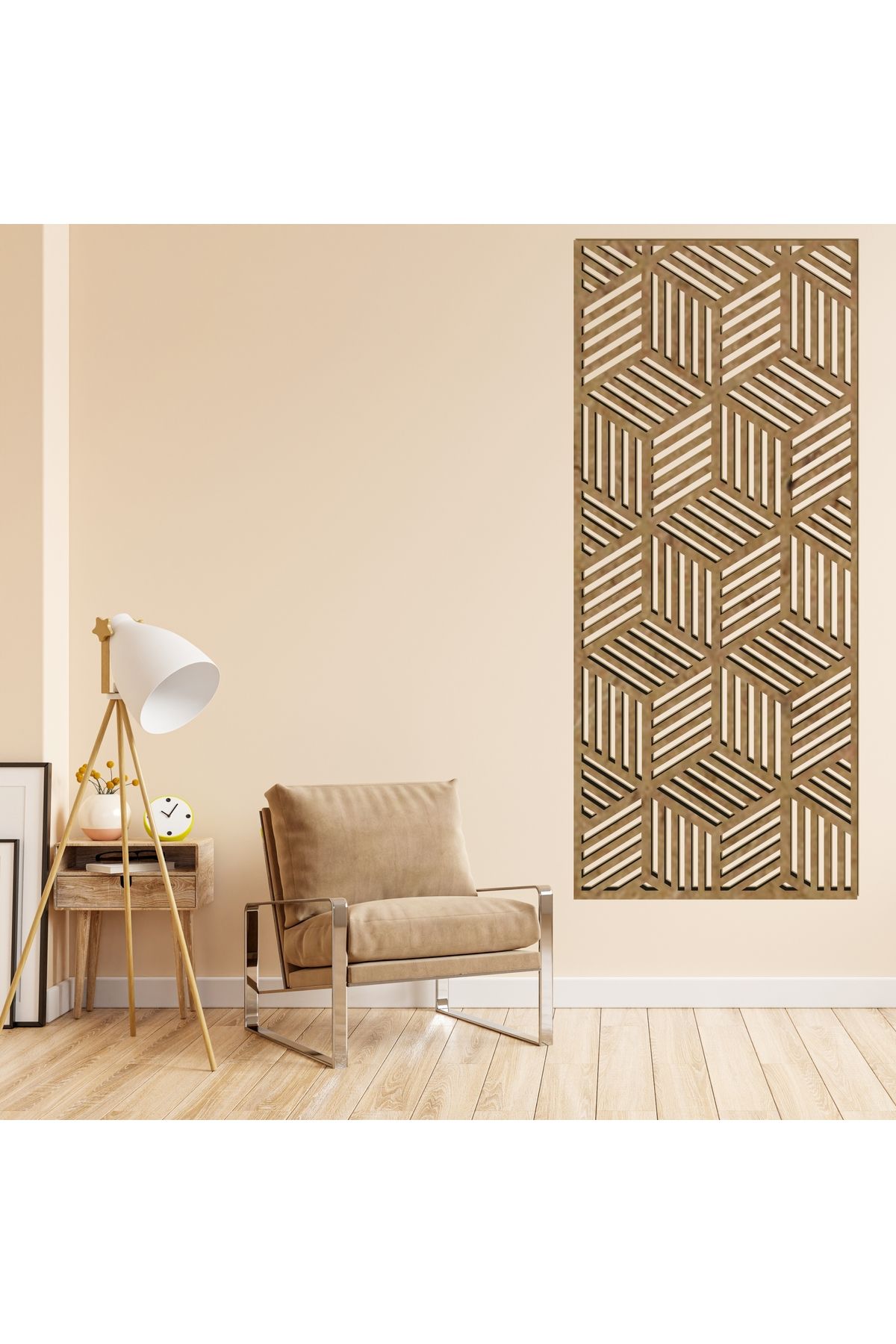 Grand Fine Art Çerçeve Görünümlü Tek Parça Renkli MDF Panel Tablo