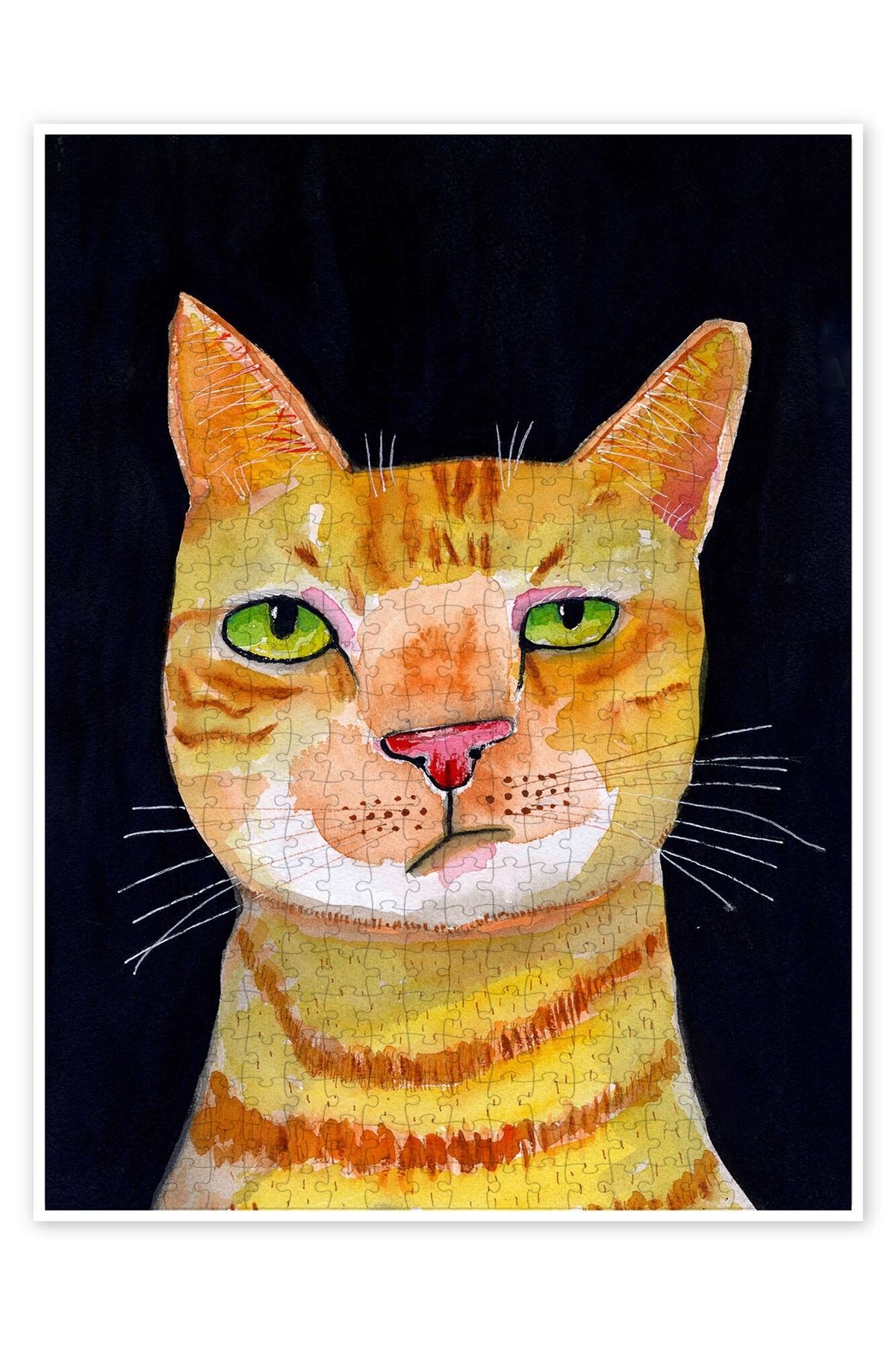 Jeronkarji Zencefil Kedi 500 Parça Puzzle Yapboz Kedi Köpek Temalı Doğa ve Orman Hayvanları