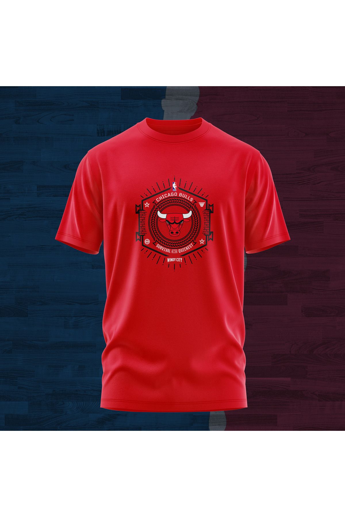 Scudetto T-Shirt Bulls Wındy Cıty Unısex Tişört