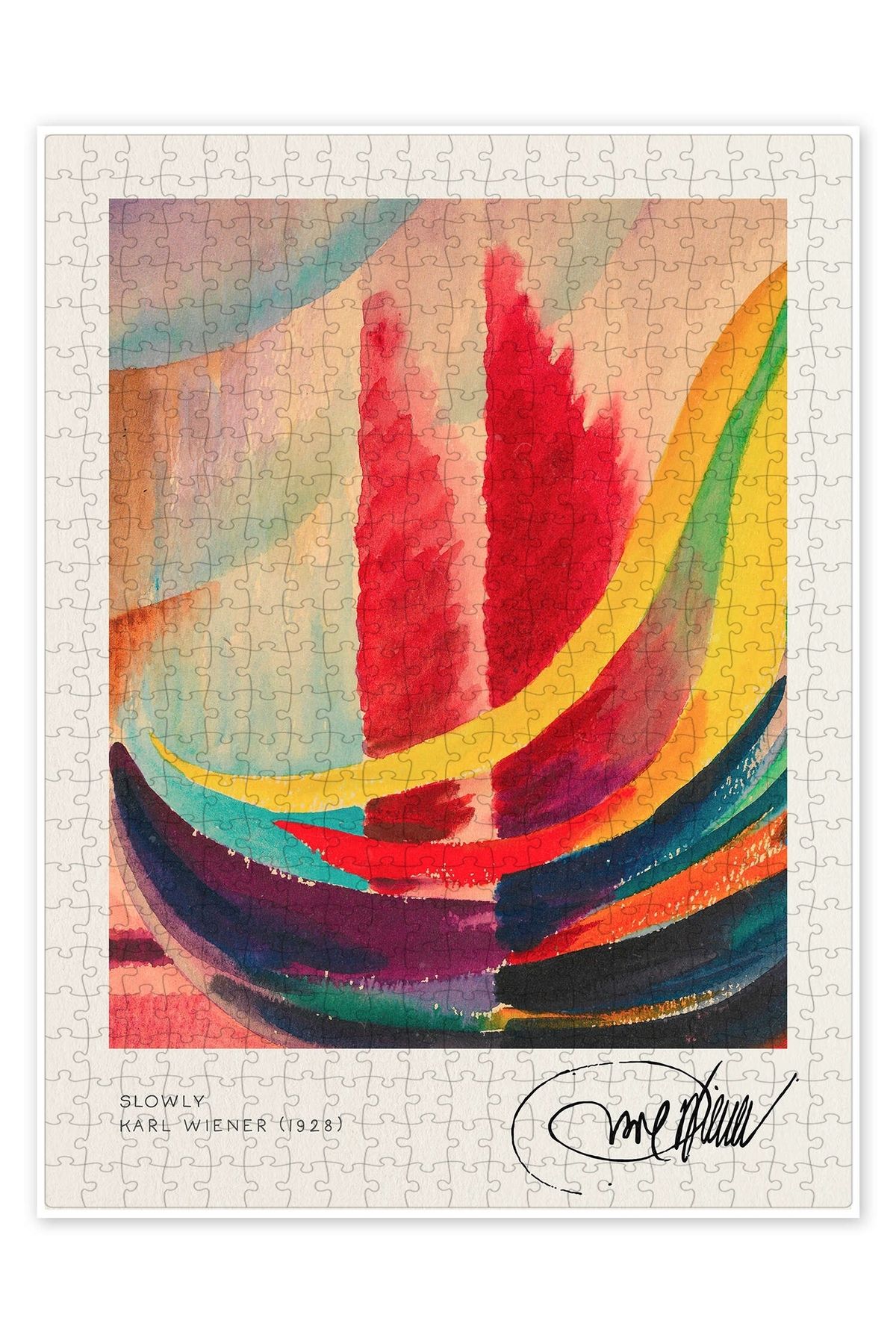 Jeronkarji Yavaşça 500 Parça Puzzle Yapboz Bohem Soyut Sanat Temalı