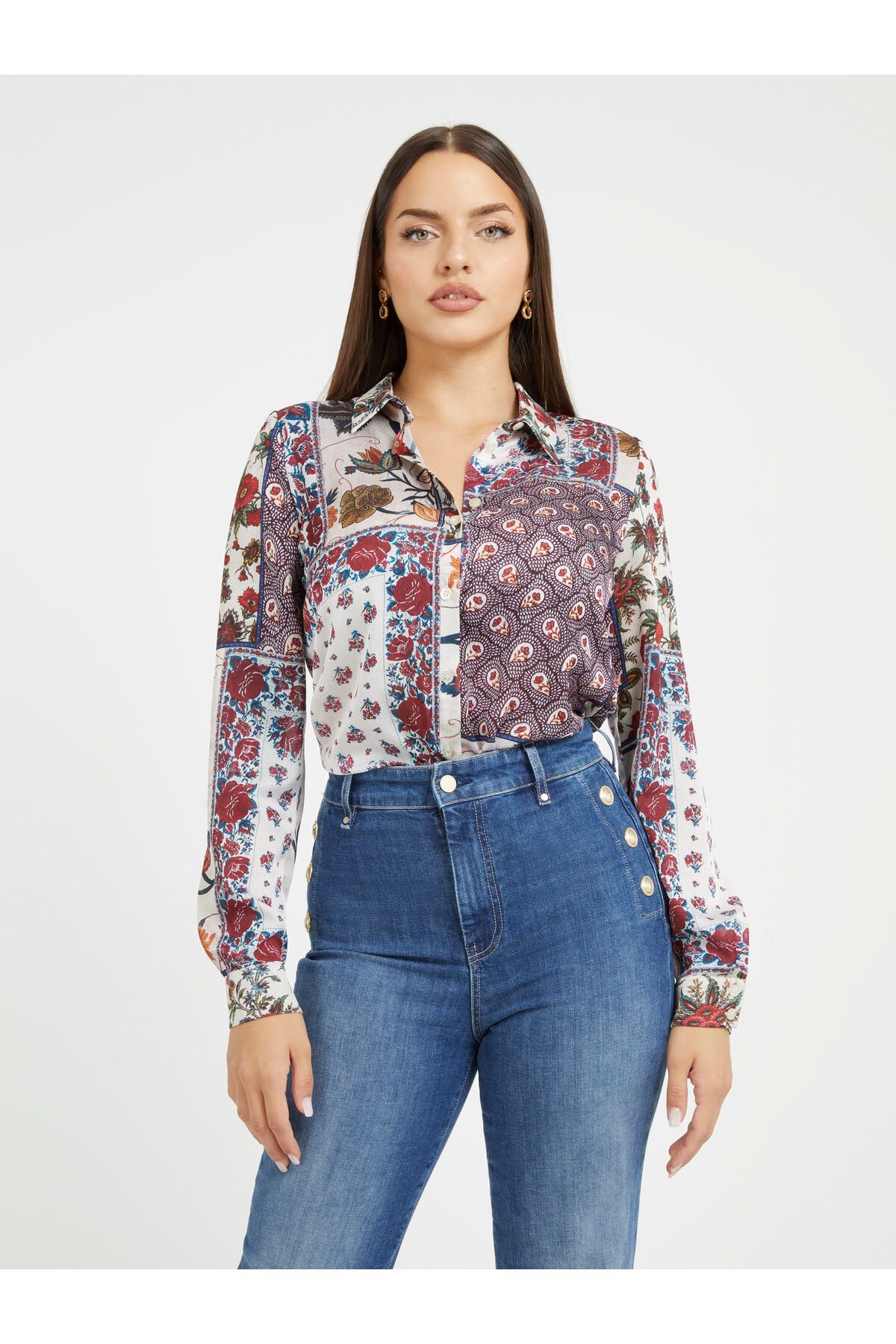 Guess Ls New Kadın Regular Fit Gömlek