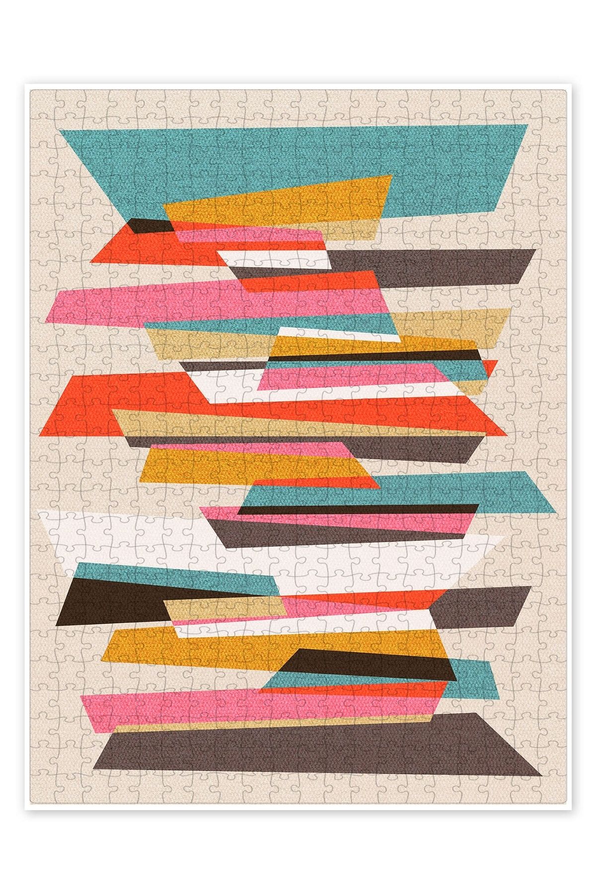 Jeronkarji FRAGMENTS VII 01 500 Parça Puzzle Yapboz Bohem Soyut Sanat Temalı