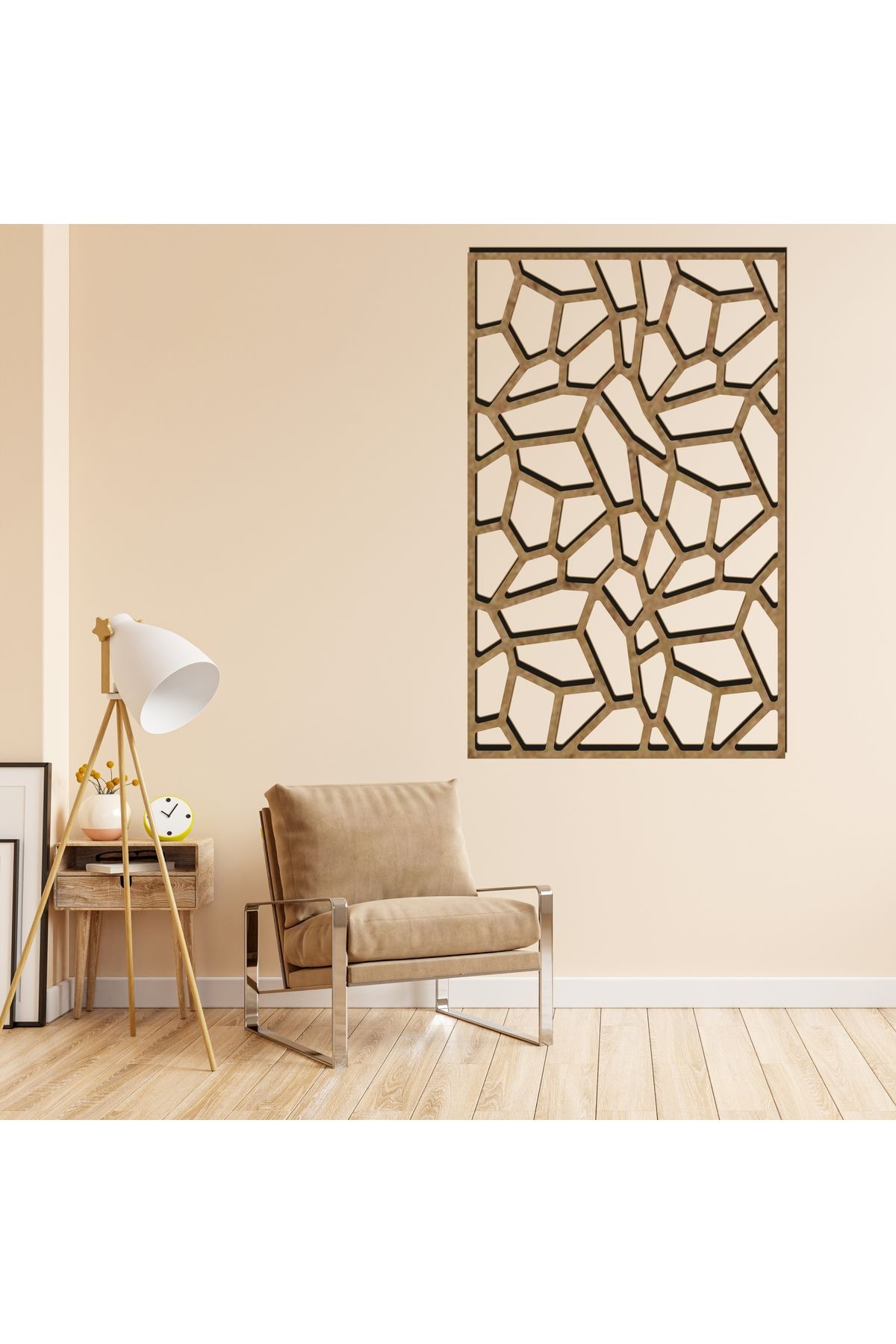 Grand Fine Art Çerçeve Görünümlü Tek Parça Renkli MDF Panel Tablo