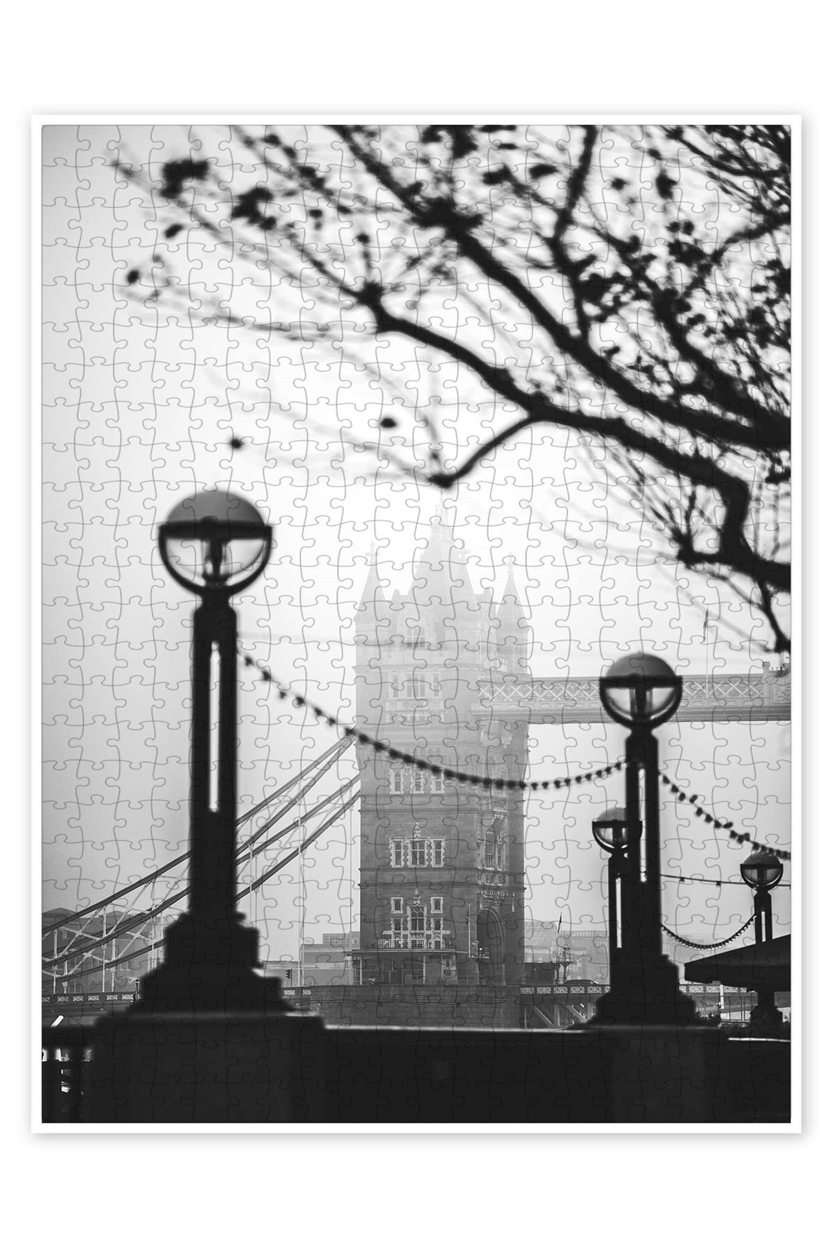 Jeronkarji Tower Bridge Londra 500 Parça Puzzle Yapboz Şehir Manzara Temalı Hobilik