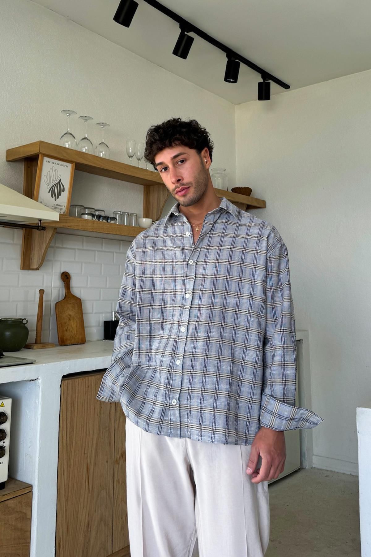 Flaw Wear Ekose Desen Oversize Gömlek