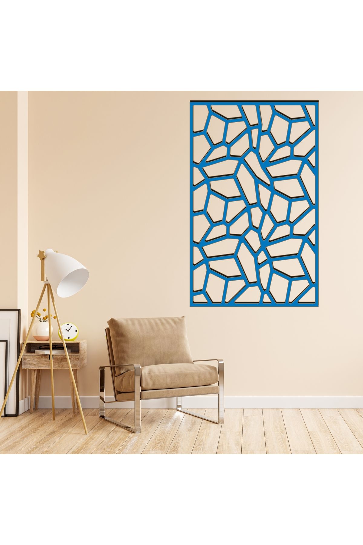 Grand Fine Art Çerçeve Görünümlü Tek Parça Renkli MDF Panel Tablo