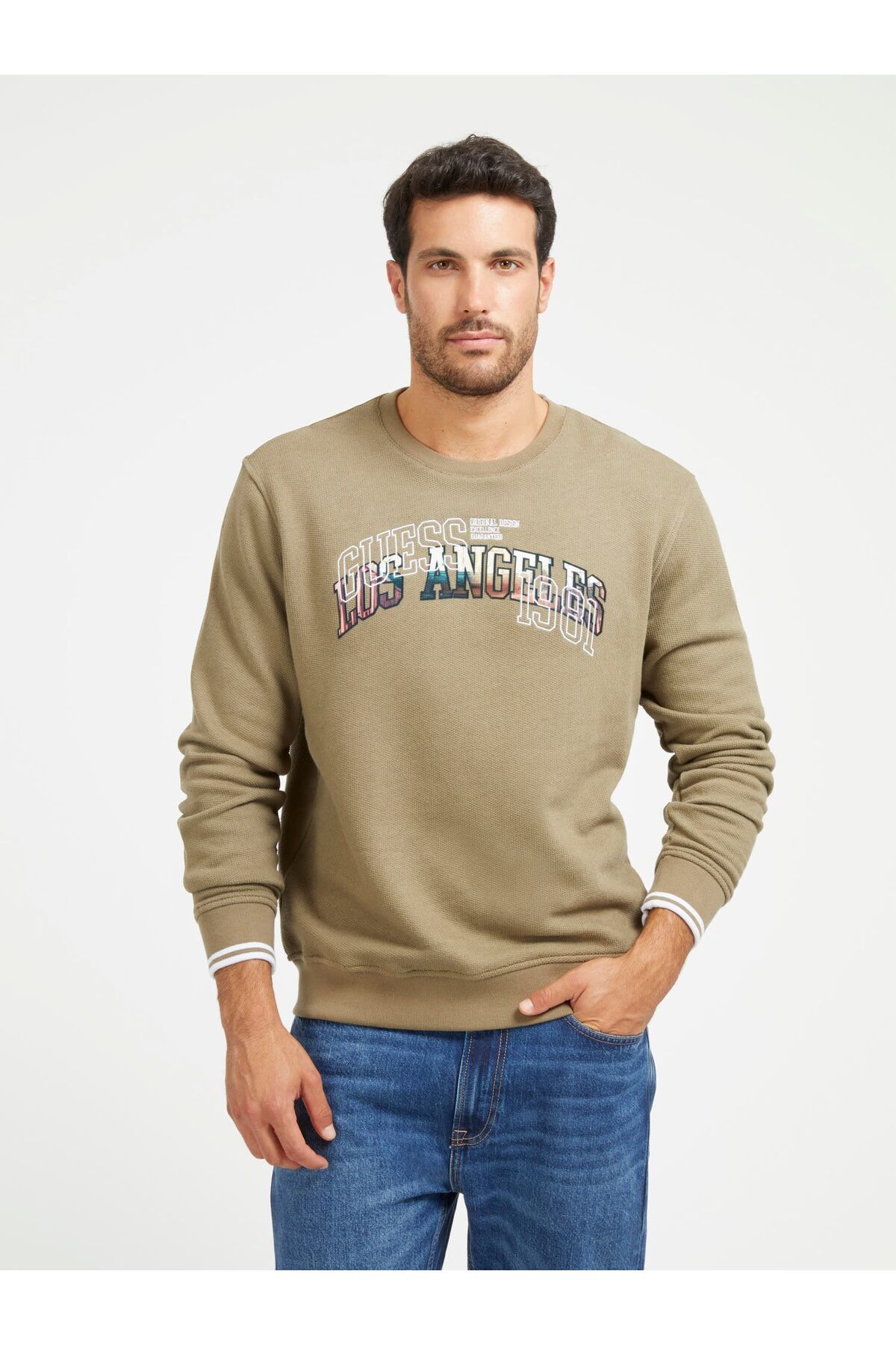 Guess La Printed Erkek Sweatshirt