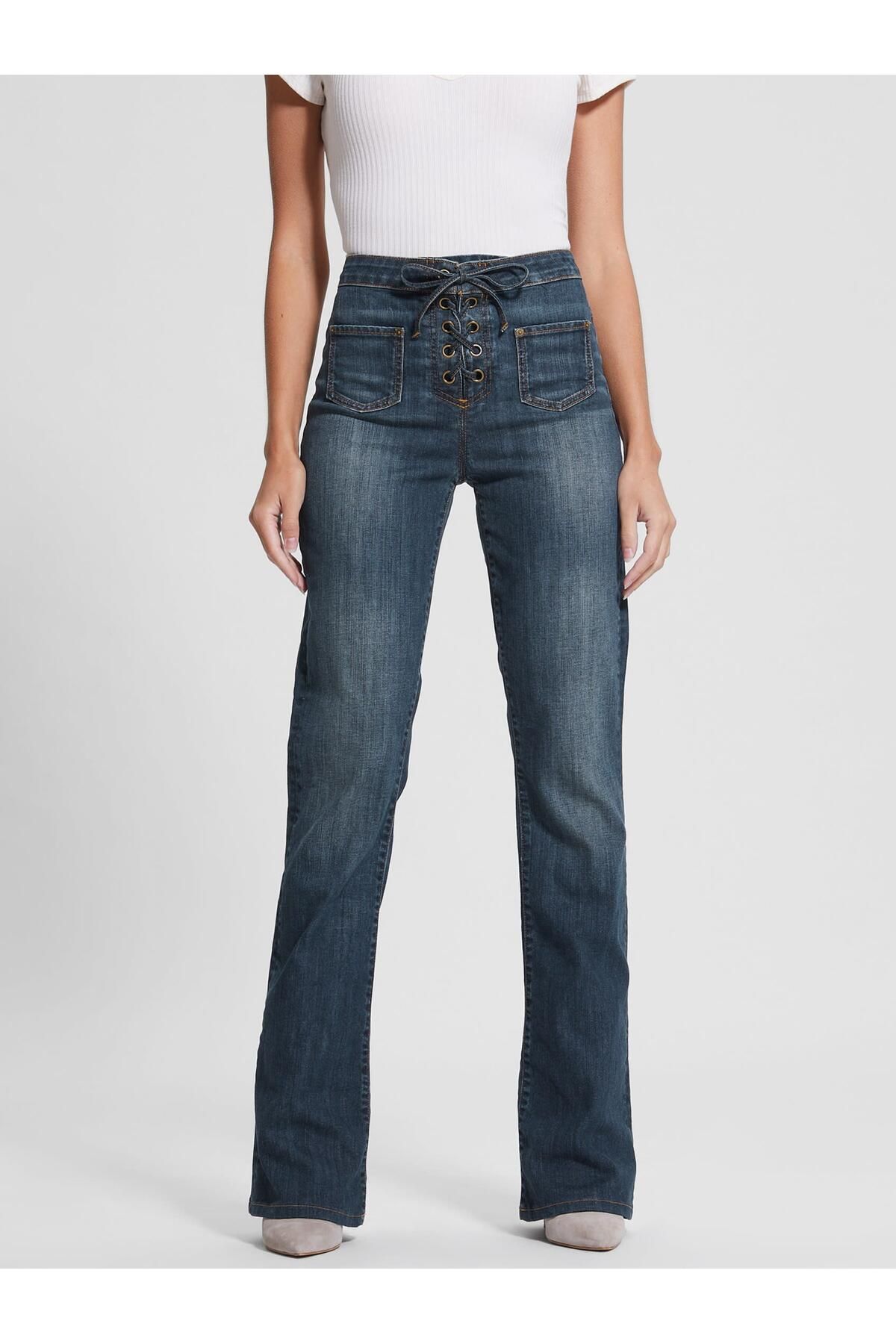 Guess Harlow Kadın Flare Fit Jean