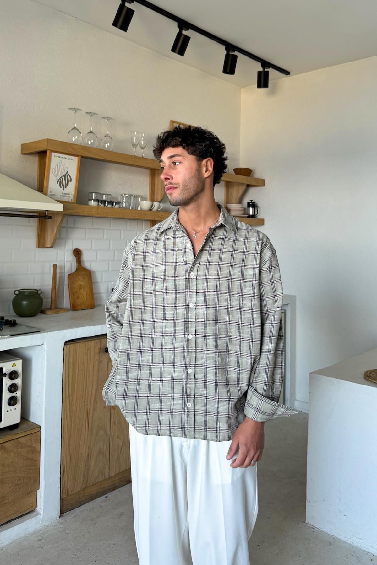 Flaw Wear Ekose Desen Oversize Gömlek