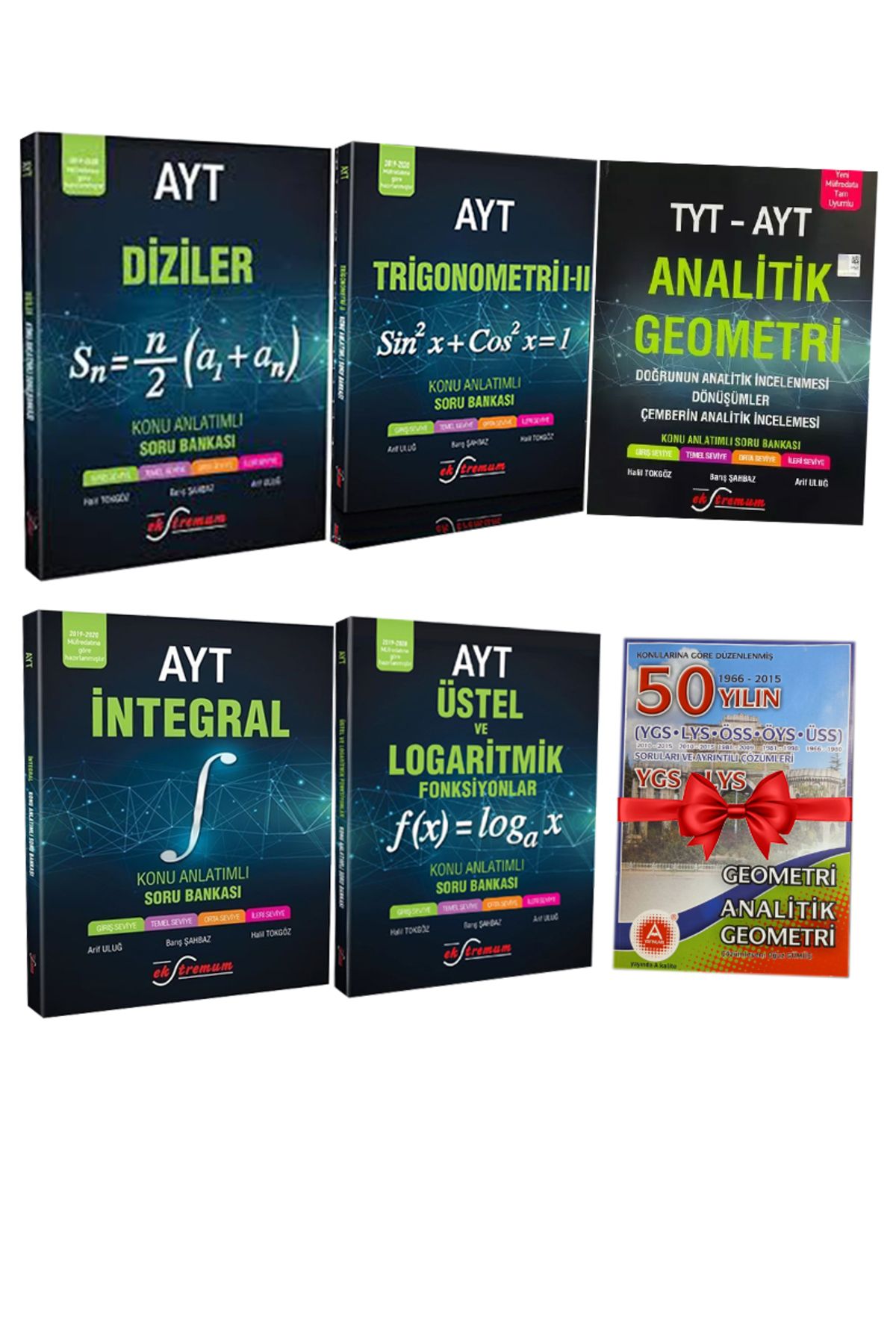 Panem Yayınları AYT Analitik Geometri-Diziler-İntegral-Limit-Trigonemtri Seti+50 Yıl Çıkmış Geo. Soruları