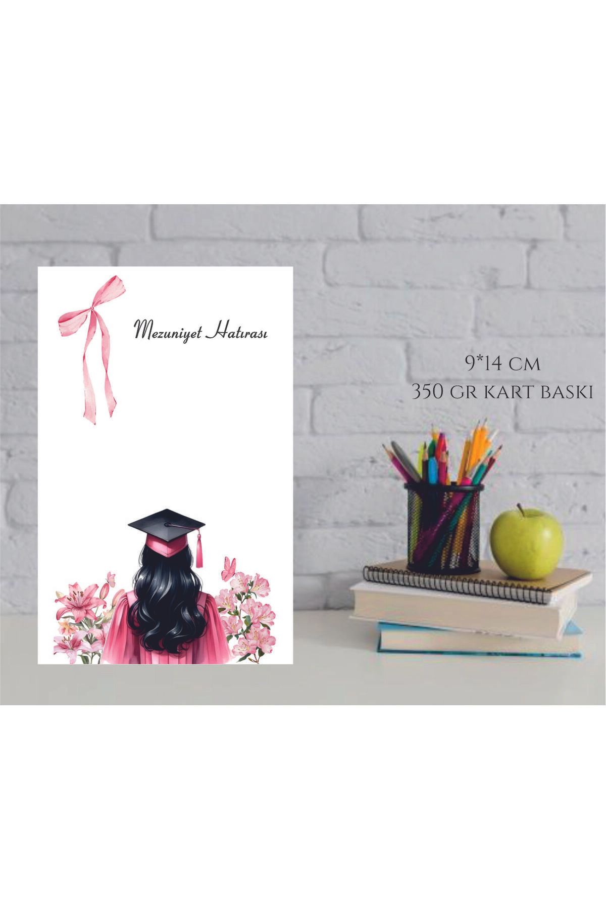ETİKETİM Mezuniyet Hediyesi Kartı Bileklik-Anahtarlık-Magnet 9*14 cm / 20 ADET