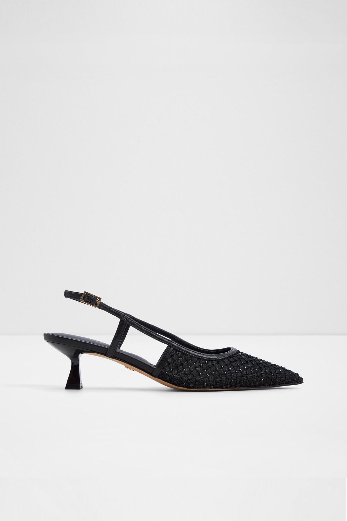 Aldo Elegant - Kadın Tekstil Siyah Minik Topuklu Ayakkabı