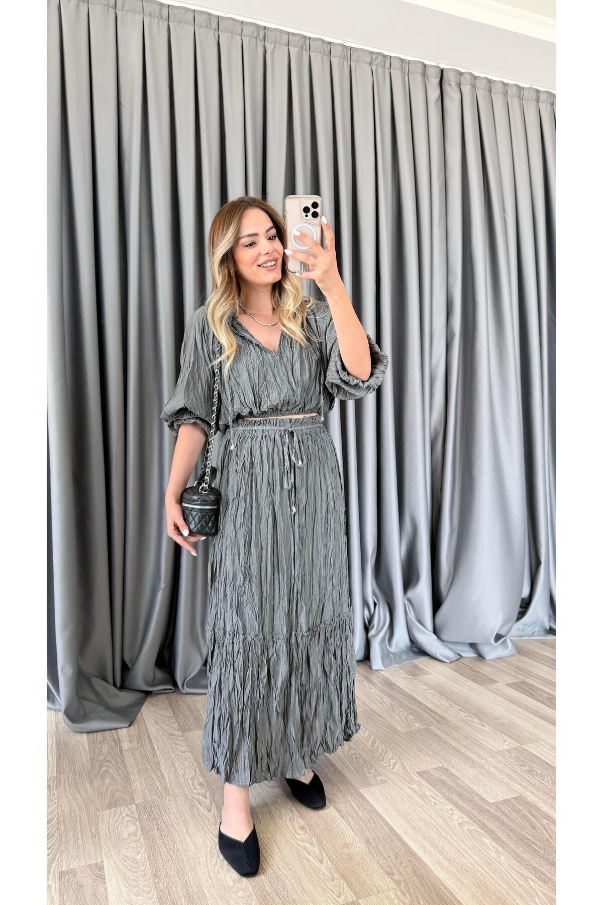 pelin yıldız butik Royal Kırışık Takım