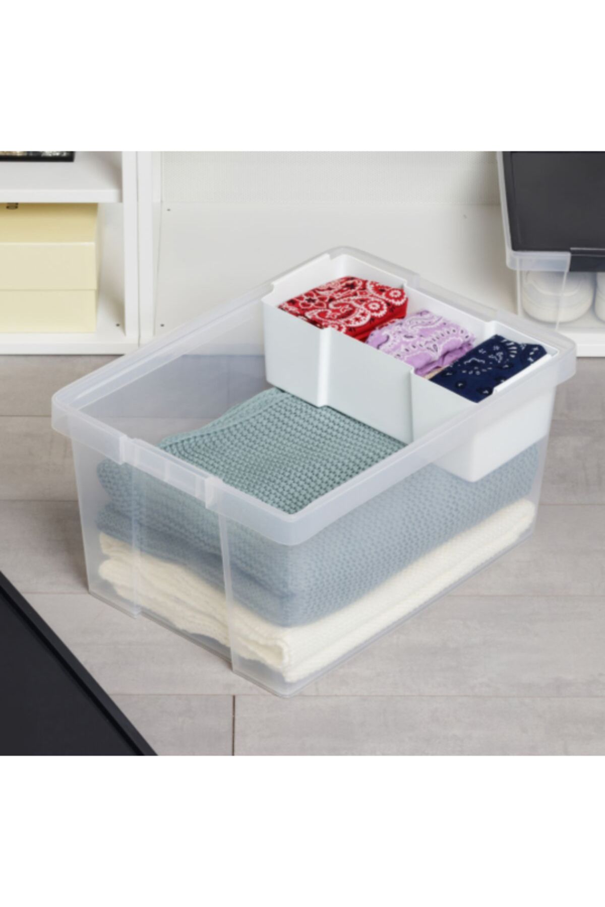 Tatay-Hinged Handle Multipurpose Stackable Storage Box with Lid 35 Liter 4