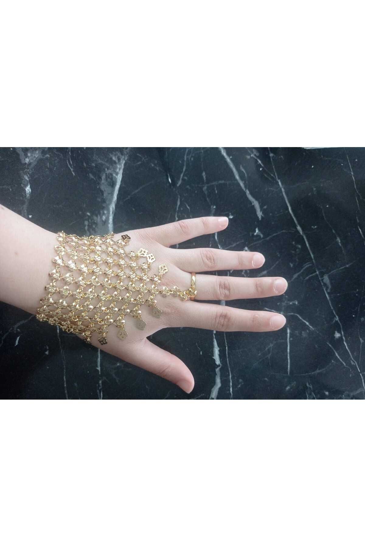 FASHİON JEWELRY ALTIN RENK ELDİVEN ŞAHMERAN