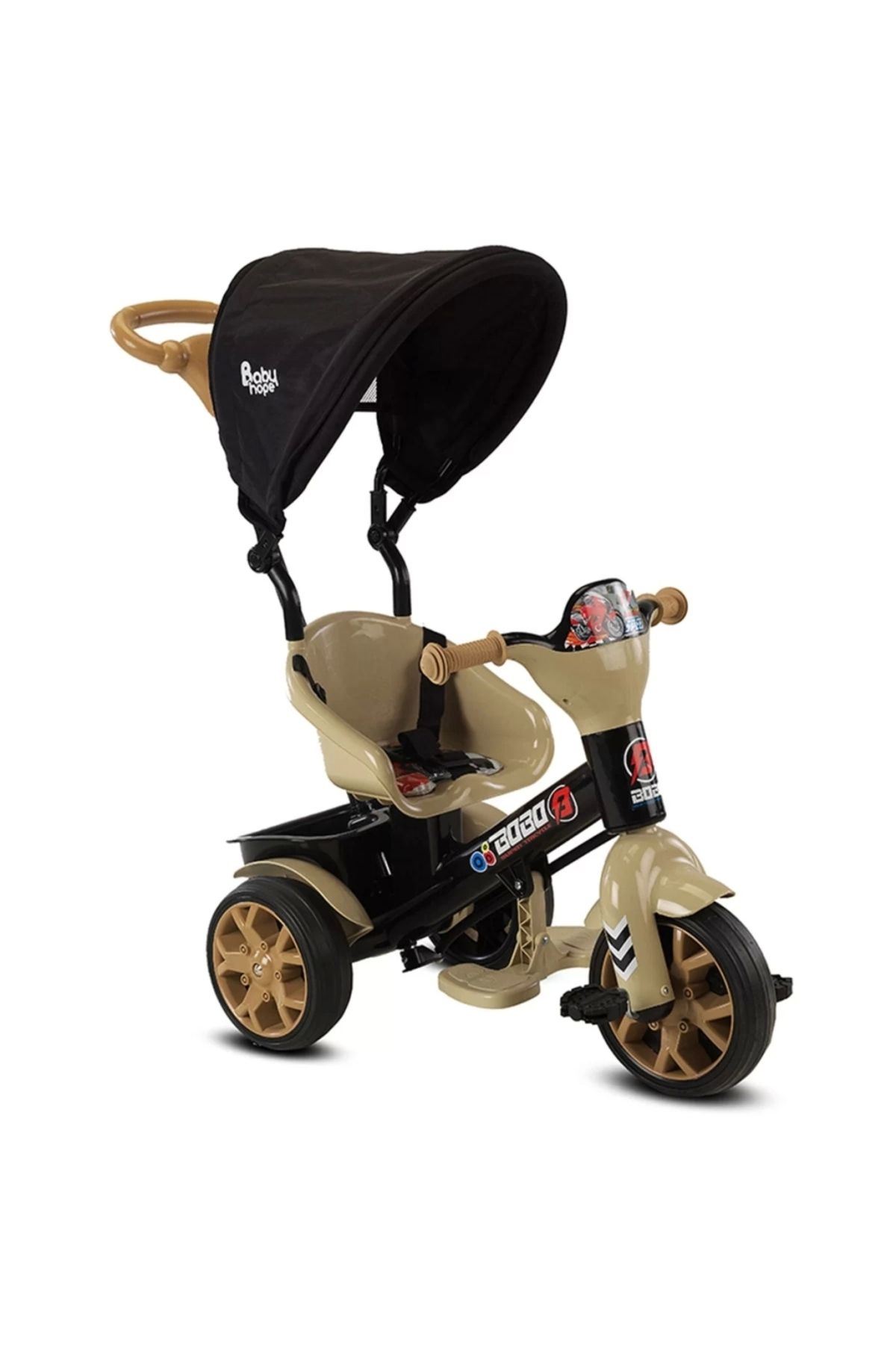 OurStyles Babyhope Bobo Speed Tenteli Bisiklet Kahverengi