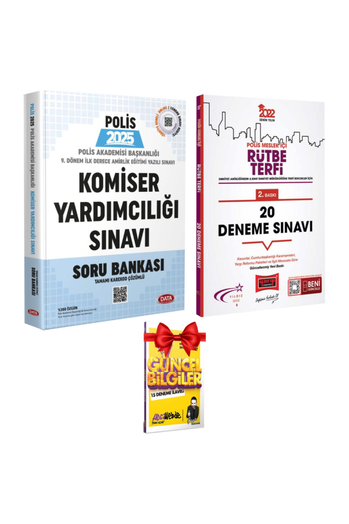 Data Yayınları 2025 Polis-Komiser Yardımcılığı Sınavı Soru Bankası+ Yargı Polis Meslek İçi Rütbe Terfi 20 Deneme